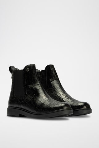 Bottines en cuir nappa - Noir
