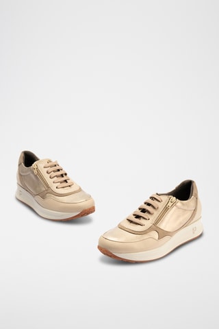 Baskets en cuir nappa - Beige