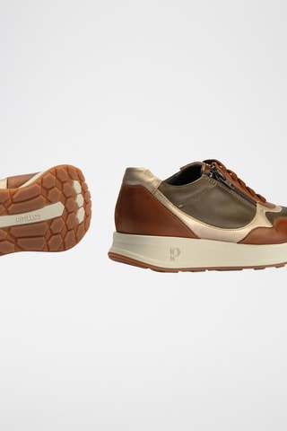 Baskets en cuir nappa - Camel