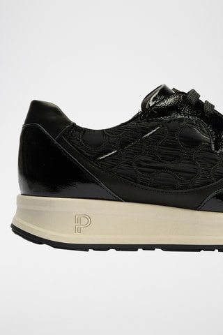 Baskets en cuir verni - Noir