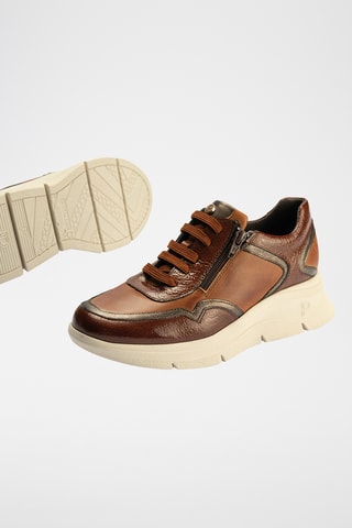 Baskets en cuir - Camel