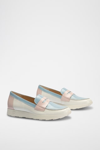 Mocassins en cuir verni - Blanc