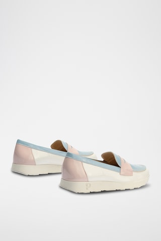 Mocassins en cuir verni - Blanc