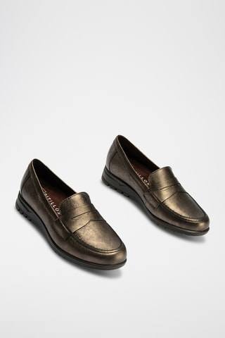 Mocassini in pelle - Dorato