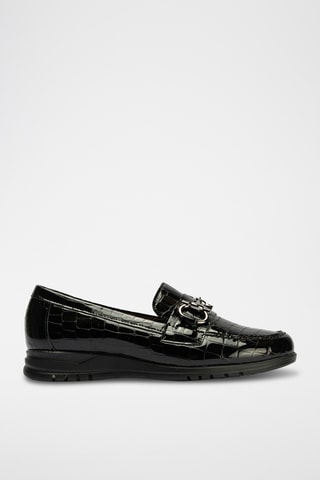 Mocassins en cuir - Noir