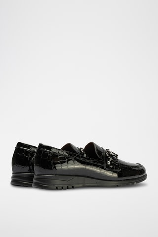 Mocassins en cuir - Noir