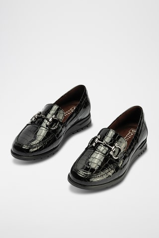 Mocassins en cuir - Noir