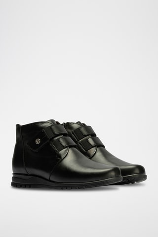 Bottines en cuir nappa - Noir