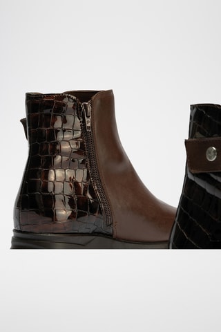 Stivaletti in pelle nappa - Marrone