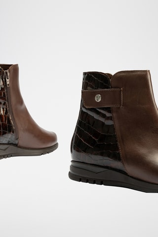 Stivaletti in pelle nappa - Marrone