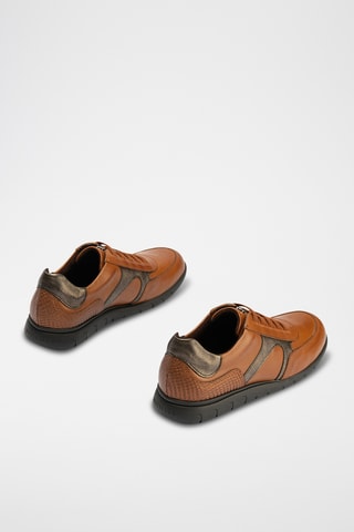 Baskets en cuir - Camel