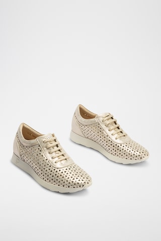 Baskets en cuir - Doré