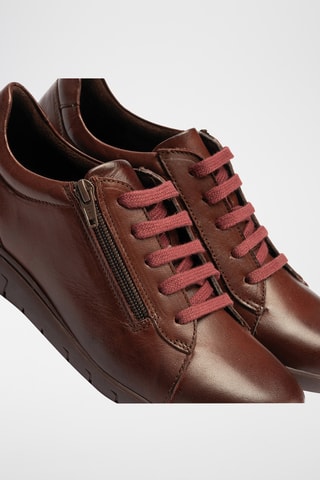 Baskets en cuir nappa - Bordeaux