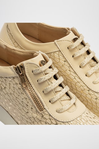 Baskets en cuir - Doré