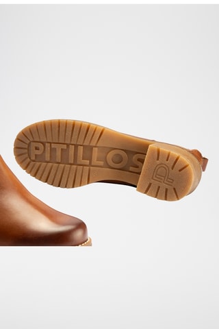 Bottines en cuir nappa - Camel