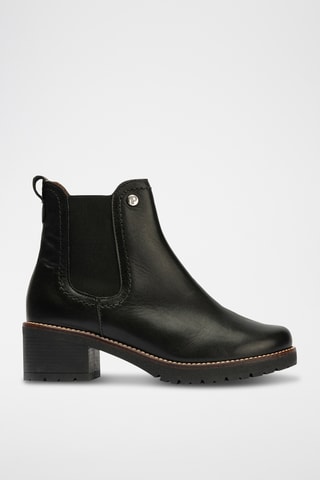 Bottines en cuir nappa - Noir