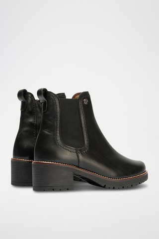 Bottines en cuir nappa - Noir