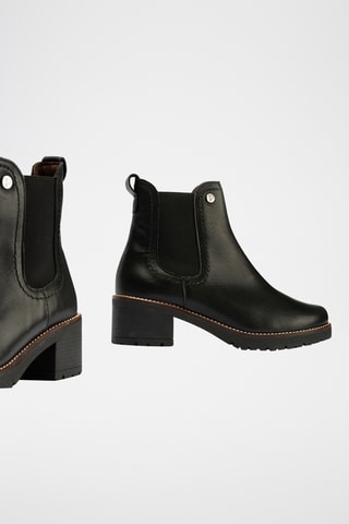Bottines en cuir nappa - Noir