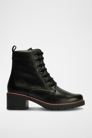 Bottines en cuir nappa - Noir