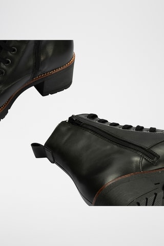Bottines en cuir nappa - Noir