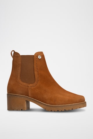 Bottines en nubuck - Camel