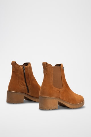 Bottines en nubuck - Camel