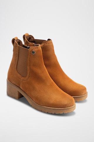 Bottines en nubuck - Camel