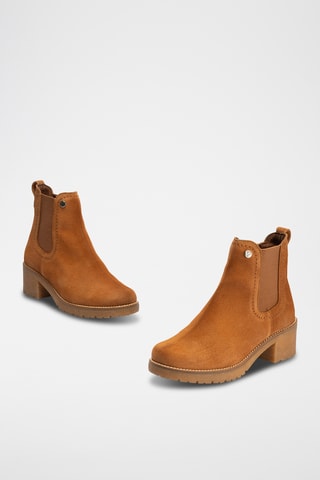 Bottines en nubuck - Camel