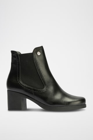Bottines en cuir nappa - Noir