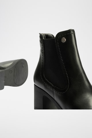 Bottines en cuir nappa - Noir