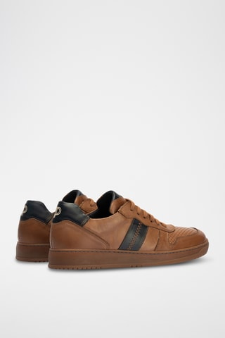 Sneakers in pelle nappa - Marrone chiaro