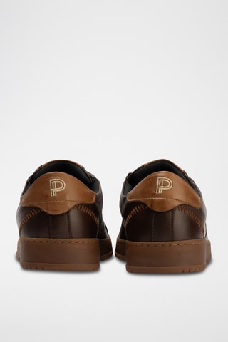 Sneakers in pelle nappa - Marrone