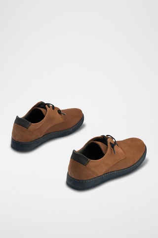 Sneakers in pelle scamosciata - Cammello 