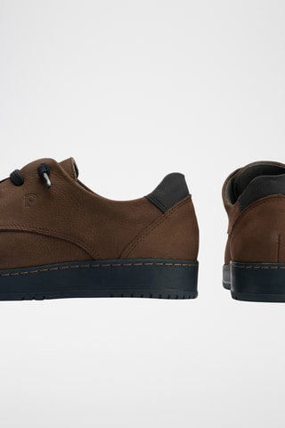 Sneakers in pelle scamosciata - Marrone 