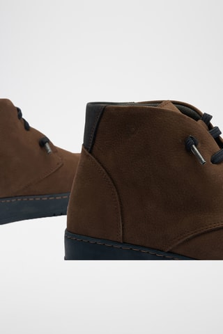 Stivaletti in pelle scamosciata - Marrone 
