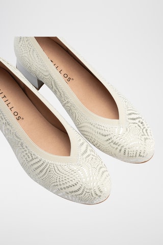 Escarpins en cuir - Argenté