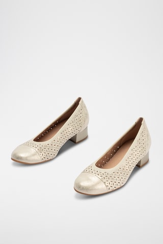 Leren Pumps - Goudkleurig