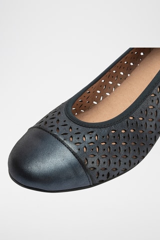 Escarpins en cuir - Bleu marine 