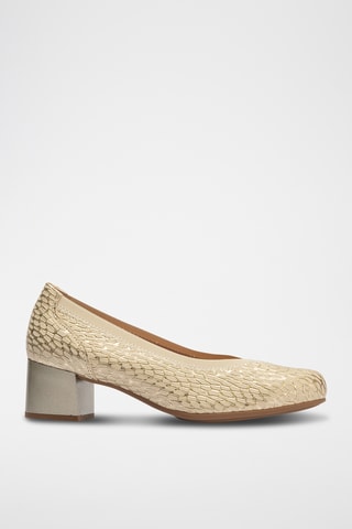 Escarpins en cuir - Doré