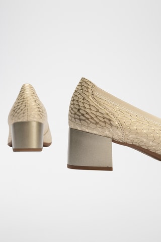 Escarpins en cuir - Doré