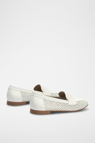 Mocassins en cuir nappa - Blanc