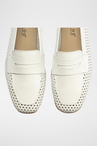Mocassins en cuir nappa - Blanc