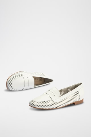 Mocassins en cuir nappa - Blanc