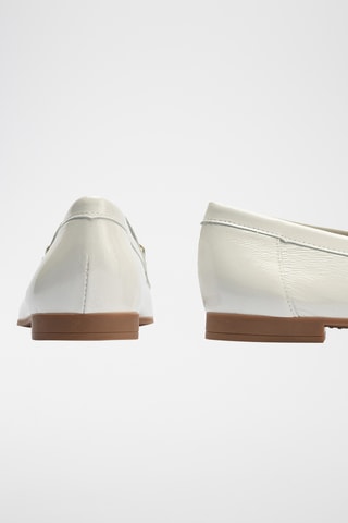 Mocassins en cuir verni - Blanc