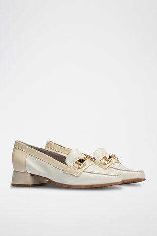 Mocassini in pelle verniciata - Bianco
