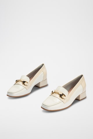 Mocassini in pelle verniciata - Bianco