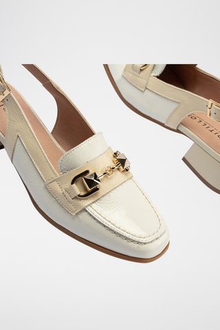 Escarpins en cuir verni - Blanc