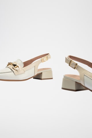 Escarpins en cuir verni - Blanc