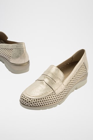 Mocassini in pelle - Dorato