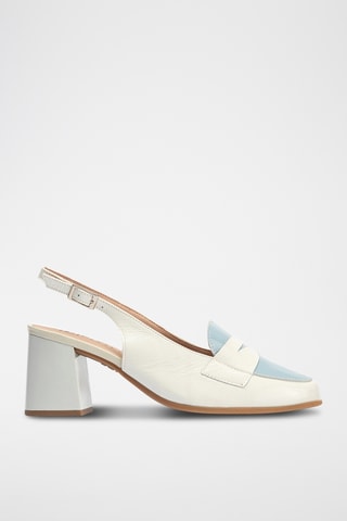 Escarpins en cuir nappa - Blanc